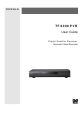Topfield Digital Satellite Receiver TF 6000 PVR User Manual