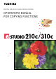 Toshiba E-STUDIO 210C Operator's Manual For Copying Functions