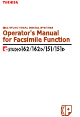 Toshiba e-studio 151 Operator's Manual
