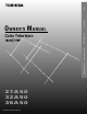Toshiba 27A50 Owner's Manual