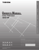Toshiba 32A41 Owner's Manual