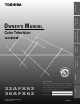 Toshiba 32AFX62 Owner's Manual