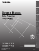 Toshiba 32HF73 Owner's Manual