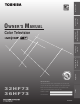 Toshiba 32HF73 36HF73 Owner's Manual