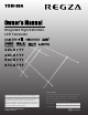 Toshiba REGZA 42LX177 Owner's Manual