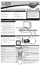 Philips 27PT563S Quick Use And Hookup Manual