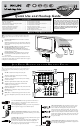Philips 34 IN WIDESCREEN HDTV MONITOR 34PW862H Quick Use And Setup Manual
