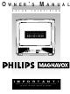Philips Magnavox 19PR15C Owner's Manual