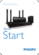 Philips HTS5550/12 Quick Start Manual