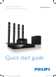 Philips HTS3592/93 Quick Start Manual