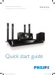 Philips HTS5553/98 Quick Start Manual