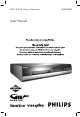 Philips DVDR7260H/05B User Manual