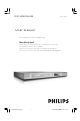 Philips DVP3010/05 User Manual