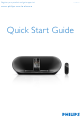 Philips DS8550/10 Quick Start Manual