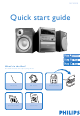 Philips MCM510/25 Quick Start Manual