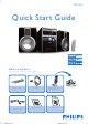 Philips MCM761/61 Quick Start Manual