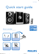 Philips MCM285/79 Quick Start Manual