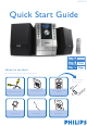 Philips MCD196/98 Quick Start Manual