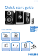 Philips MCM285/55 Quick Start Manual
