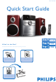 Philips MCM149/98 Quick Start Manual