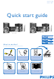 Philips MCD700/93 Quick Start Manual