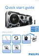 Philips FWM582/05 Quick Start Manual