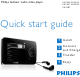 Philips SA5295/02 Quick Start Manual
