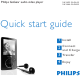 Philips SA3485/02 Quick Start Manual