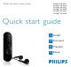 Philips SA2627/02 Quick Start Manual