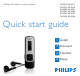 Philips SA2540/02 Quick Start Manual