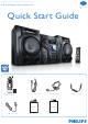 Philips FWM417X/78 Quick Start Manual