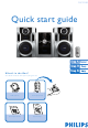 Philips FWM185/61 Quick Start Manual