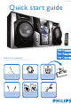 Philips FWM592/BK Quick Start Manual