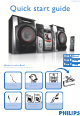 Philips FWM397/BK Quick Start Manual