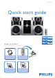 Philips FWM185/98 Quick Start Manual