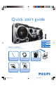 Philips FWM582/BK Quick Start Manual