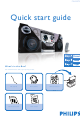 Philips FWM575/BK Quick Start Manual