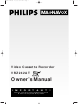 Philips VRZ242AT99 Owner's Manual