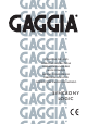 Gaggia 740910008 Operating Instructions Manual
