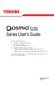 Toshiba Qosmio G35 User Manual