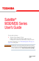 Toshiba Satellite M35 Series User Manual