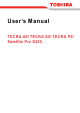 Toshiba Satellite Pro S200 User Manual