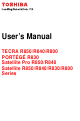 TOSHIBA SATELLITE R850 SERIES USER MANUAL Pdf Download | ManualsLib