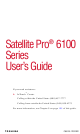 Toshiba Satellite Pro 6000 Series User Manual