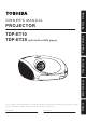 Toshiba TDP-ET10 Owner's Manual