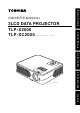 Toshiba TLP TLP-X2000 Owner's Manual