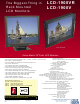 Tote Vision LCD-1900V Specification Sheet