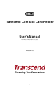 Transcend RDS1/S2/S5/S6 User Manual