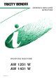 Tricity Bendix AW 1201 Operating & Installation Instructions Manual