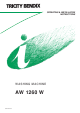Tricity Bendix AW 1260 W Operating And Installation Instructions
